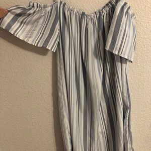 STRIPED SHIRT DRESS